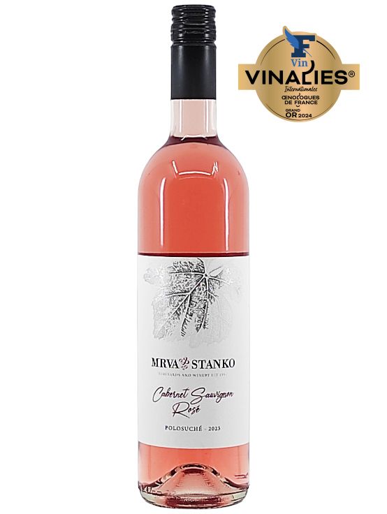 Cabernet Sauvignon rosé - Nitrianska VO 2023, akostné víno, polosuché, 0,75 l