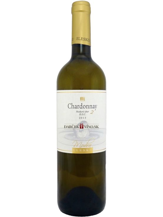 ELESKO Chardonnay 2, D.S.C., r. 2013, neskorý zber, suché, 0,75 l