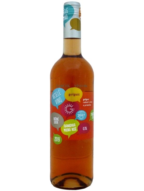 Frankovka modrá rosé - Veselé víno 2019, akostné víno, suché, 0,75 l