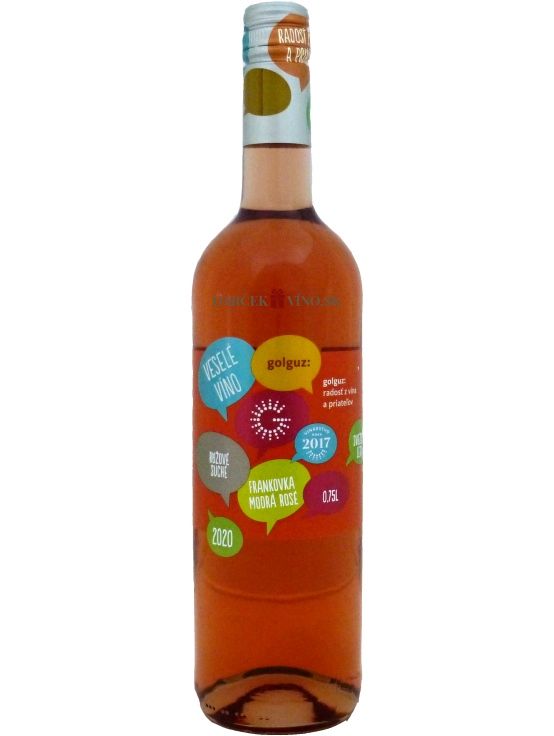 Frankovka modrá rosé - Veselé víno 2020, akostné víno, suché, 0,75 l