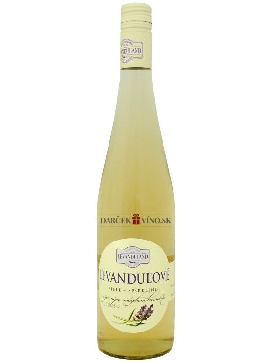 Levanduľové víno biele - sparkling, polosladké, 0,75 l