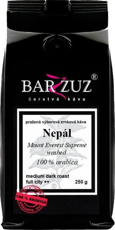 Nepál Mount Everest Supreme, washed, zrnková káva, 100 % arabica, 250 g