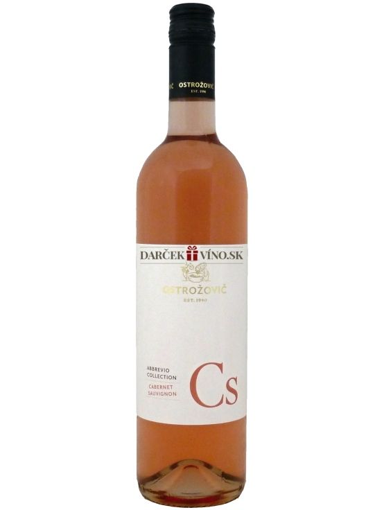 Cabernet Sauvignon rosé Abbrevio 2018, polosuché, 0,75 l