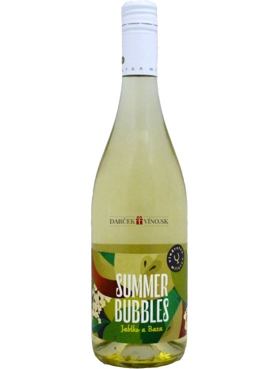 Summer Bubbles JABLKO a BAZA, sýtený ovocný vínny nápoj, 0,75 l