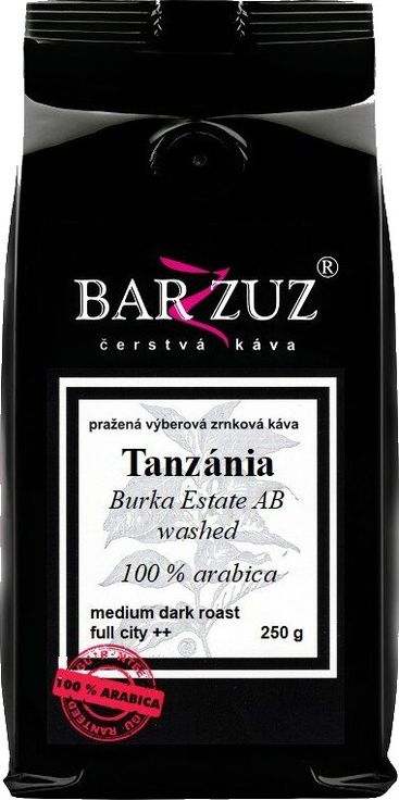 Tanzánia Burka Estate AB, washed, zrnková káva, 100 % arabica, 250 g