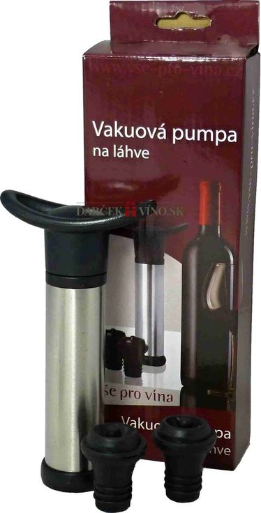 Vákuová pumpa na víno + 2 uzávery